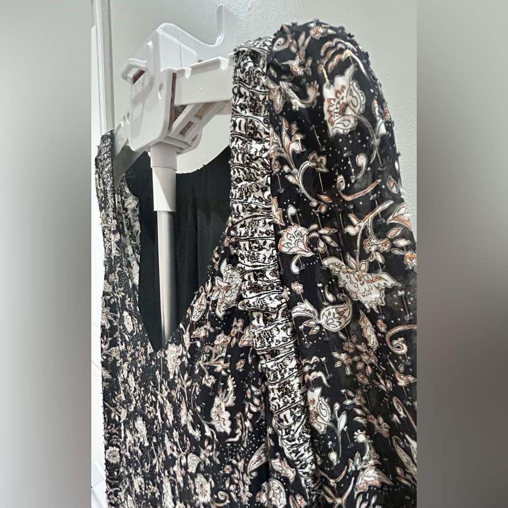 INTERMIX- Ariel Long Sleeve Floral Mini Dress - Picture 16 of 16